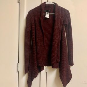 Forever 21 maroon cardigan size S